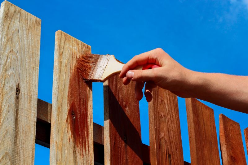 Wood Fence Stain Application